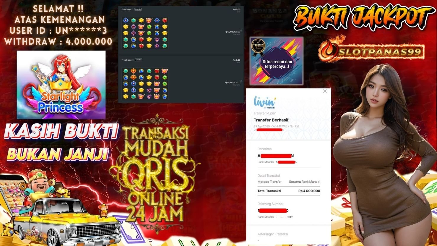 SLOTPANAS99 JACKPOT SLOT STARLIGHT PRINCESS